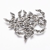 Tibetan Style Alloy Angel Wing Beads TIBEB-4999-AS-NR-1