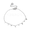 304 Stainless Steel Cable Chain Bracelets for Women BJEW-A036-21P-2
