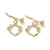 Brass Toggle Clasps KK-B129-20G-1