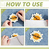Sun with Word God is Good Polyester Clothing Patches PATC-WH0816-022-3