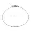 Non-Tarnish 304 Stainless Steel Add a Bead Adjustable Texture Cable Chains Bracelets for Women BJEW-M307-01D-P-1