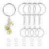 5Pcs 304 Stainless Steel Open Back Bezel Pendants STAS-TAD0001-01C-1