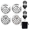 Flat Round Double-Sided Engraved Stainless Steel Commemorative Decision Maker Coin Set AJEW-GL0001-99B-1