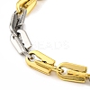 201 Stainless Steel Arch Links Chain Necklace NJEW-F22-39E-GP-3