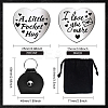 Heart Double-Sided Engraved Stainless Steel Commemorative Decision Maker Coin Set AJEW-GL0002-01K-2