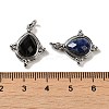 Natural Mixed Stone Faceted Pendants G-C096-02P-3