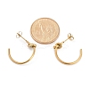 PVD Vacuum Plating 304 Stainless Steel knot Stud Earrings for Women EJEW-R002-02G-5