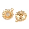 Brass Micro Pave Cubic Zirconia Charms KK-F910-20G-2