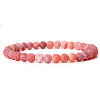 Natural Crackle Agate Round Beaded Stretch Bracelet SF8562-23-1
