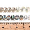 Rondelle Transparent Glass Beads Strands GLAA-T023-33B-4