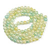 Baking Paint Crackle Glass Bead Strands DGLA-R053-05F-2