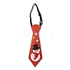 Chistmas Theme Non-woven Fabrics Necktie LS-AJEW-L092-A02-1