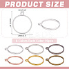 60Pcs 6 Colors Zinc Alloy Ring Tray Settings FIND-WR0012-06-2