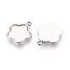 304 Stainless Steel Pendant Cabochon Settings LS-STAS-T065-88P-2