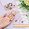 6 Sets 5 Styles Natural Tiger Eye & Rose Quartz & Amethyst FIND-NB0002-61-3