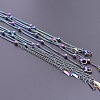1.5mm Unisex 304 Stainless Steel Satellite Chains Necklaces GC8699-4-1