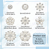 32Pcs 8 Style Brass & Alloy Rhinestone Cabochons FIND-FG0002-86-2