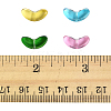 200Pcs Spray Painted Transparent Glass Beads GLAA-FS0002-54A-5