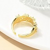 304 Stainless Steel Criss Cross Rings RJEW-B109-08G-01-3