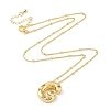 Brass Micro Pave Clear Cubic Zirconia Pendant Necklaces NJEW-Z038-01G-G-1