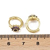 Brass Micro Pave Cubic Zirconia Hoop Earrings EJEW-S277-07G-6