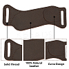 Wave Shaped Cowhide Knife Sheaths AJEW-WH0314-618-3
