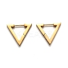 304 Stainless Steel Triangle Huggie Hoop Earrings STAS-H156-02A-G-2