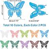 20Pcs 10 Colors Spray Painted 430 Stainless Steel Filigree Joiners Links STAS-UN0030-96-6