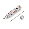 Polymer Clay Rhinestones Ball-Point Pen OFST-D300-04P-E-3