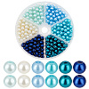   300Pcs 6 Colors Baking Painted Pearlized Glass Pearl Beads HY-PH0001-14-1