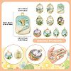 10Pcs 10 Styles Light Gold Tone Alloy Enamel Pendants ENAM-FS0003-82-4