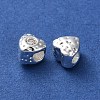 Valentine's Day Brass Micro Pave Cubic Zirconia Beads KK-P256-10S-01-2