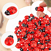 120Pcs 5 Styles Opaque Resin Cabochons CRES-WR0001-02-3