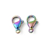 304 Stainless Steel Lobster Claw Clasps STAS-T065-11mm-34RC-1
