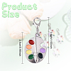 6Pcs Palette Alloy Enamel Pendants Decorations HJEW-YW00115-3