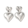 Non-Tarnish 304 Stainless Steel Dangle Stud Earrings EJEW-Z026-03P-1