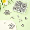 25Pcs 5 Styles Tibetan Style Alloy Connector Charms TIBE-YW0001-60-4