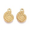 304 Stainless Steel Conch Shaped Charms STAS-T067-54G-1