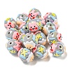 Hand Painted Acrylic with Enamel Beads MACR-D031-05-2