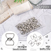 25Pcs 5 Styles Zinc Alloy Swivel Clasps FIND-TA0008-31-5