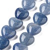 Dyed & Heated Natural Blue Aventurine Beads Strands G-B022-34C-2
