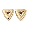 Real 18K Gold Plated Brass Micro Pave Cubic Zirconia Bead KK-H455-08G-02-1