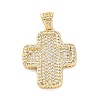Brass Micro Pave Cubic Zirconia Pendants KK-S510-48G-05-1