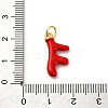 Brass Enamel Pendants KK-Q098-08G-3
