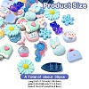30Pcs 15 Styles Opaque and Transparent Resin Decoden Cabochons CRES-YW0002-19-2