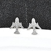 304 Stainless Steel Stud Earrings EJEW-H161-01P-J-1