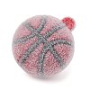 Sports Theme Flocking Silicone Pendants SIL-C012-02A-01-2