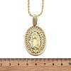 Brass Cubic Zirconia Pendant Necklaces for Women NJEW-U034-01B-G-5