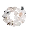 Dyed Natural White Jade Beads Strands G-N370-01A-18-3