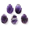 Natural Amethyst Pendants G-K359-03G-1